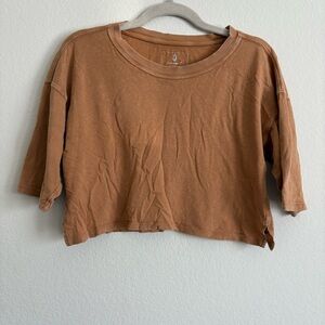 Free People Movement Oversized Cropped Top- size XS